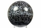 Polished Snowflake Obsidian Sphere - Utah #308268-1